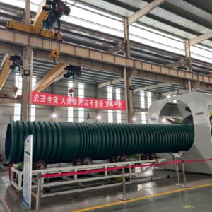 JWELL pipa tembok ganda, pipa DWC drainase bawah tanah, konstruksi saluran pembuangan dua lapisan, garis ekstrusi - Product Image 2