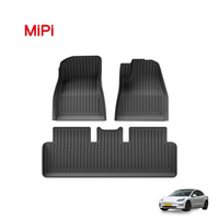 Nouveau tapis de sol de voiture imperméable et antidérapant en TPE pour Tesla MODEL 3 2019-2024, moulage par injection, NOIR, 3,5 mm d'épaisseur, ensemble complet, sur mesure