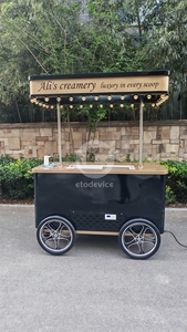 Chariot de vente de crème glacé<span class=keywords><strong>e</strong></span> <span class=keywords><strong>E</strong></span>-Tuk Tuk, chariots de crème glacé<span class=keywords><strong>e</strong></span> réfrigérés - Product Image 2