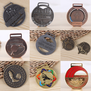 Medallas Deportivas Personalizadas de Metal, Aleación de Zinc, Oro, Plata, Bronce, Maratón, Atletismo, Fútbol, Baloncesto, Taekwondo, Natación, Baile - Product Image 3