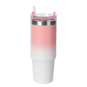 Taza de suministro de agua directa transfronteriza, coche de acero inoxidable irrompible, Pajita de vacío portátil de doble capa para exteriores Insula - Product Image 6