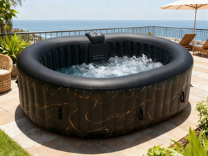 Bain à remous <span class=keywords><strong>gonflable</strong></span> en PVC personnalisé <span class=keywords><strong>Spa</strong></span> extérieur 2 personnes Portable Pliable Design moderne avec accessoires - Product Image 5