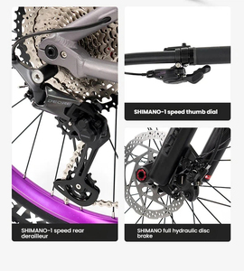 Vélo de montagne en alliage d'aluminium M6100 <span class=keywords><strong>12</strong></span> vitesses avec fourche à suspension pneumatique de 150 mm, frein à disque hydraulique SHIMANO MT200, pneu MAXXIS pour - Product Image 6