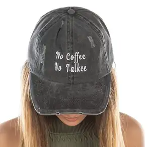 没有咖啡没有Talkee爸爸帽子男女通用棉低调仿旧复古棒球帽