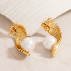 ต่างหูสแตนเลสสตีลรูปหัวใจทรงหยดน้ำสำหรับผู้หญิงเครื่องประดับแฟชั่น - Product Image 3