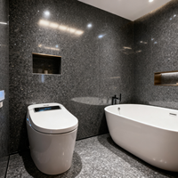 Revêtement de sol en terrazzo architectural, dalle de terrazzo faite à la main, dalles de terrazzo en pierre naturelle, matériau d'intérieur pour appartement de luxe