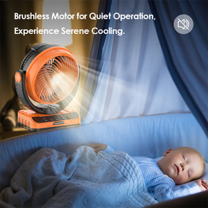 40000mAh ngân hàng điện có thể sạc lại sàn di động Fan nâng cấp 2-in-1 Thiết kế Led cắm trại đèn lồng với Lều Quạt trần - Product Image 6