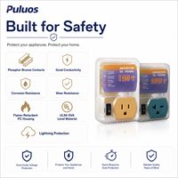 Prise de protection de tension intelligente Puluos KE-V010 avec protection contre les sous-tensions et les surtensions pour réfrigérateur et climatiseur