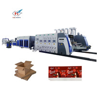 Caja de cartón para impresora, máquina cortadora automática, línea de producción de caja de cartón, troqueladora, carpeta, serie