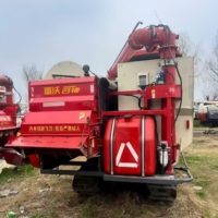Moissonneuse-batteuse d'occasion de marque mondiale pour riz et maïs, avec moteur, à prix abordable