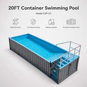 <span class=keywords><strong>Conteneur</strong></span> maritime industriel en acier <span class=keywords><strong>de</strong></span> 20 pieds pour piscine, style au sol, avec système <span class=keywords><strong>de</strong></span> filtration, prix compétitif - Offre Spéciale - Product Image 4