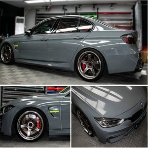 <span class=keywords><strong>Film</strong></span> adhésif en vinyle noir brillant 1.52x28M, feuille de décalcomanie à libération d'air - Product Image 6