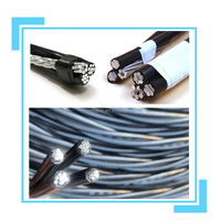 Vollaluminium XLPE 0,6/1kV PRC-Kabel/ABC-Luftkabelbündel 4*25mm 4*35mm 4*50mm 4*70mm 4*95mm Elektrisches Freileitungskabel