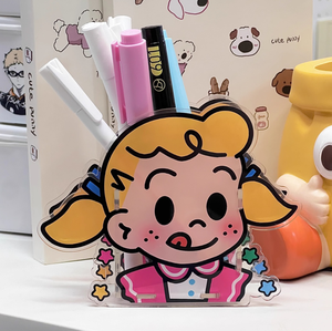 Vigreat personnalisé Kawaii Anime bureau porte-stylo mignon dessin animé conteneur Logo personnalisé cadre <span class=keywords><strong>Photo</strong></span> noël acrylique <span class=keywords><strong>Kawai</strong></span> plastique - Product Image 3
