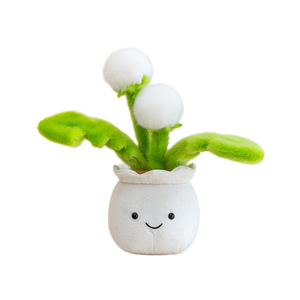 Pianta in Vaso di Peluche a Forma di Fiore di Iris Rosa, Morbida Decorazione Floreale Kawaii per la Casa, Regalo per Lei - Product Image 4