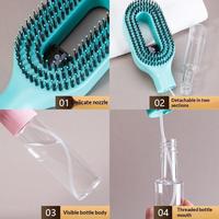 Agente de Dropshipping 2026: Cepillo Pulverizador Multifuncional 2 en 1 con Rociador de Agua para Desenredar y Peinar, Ideal para Salones
