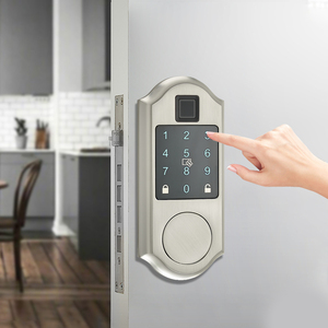 Volibel Digital Electronic Tuya App Ttlock <span class=keywords><strong>Blue</strong></span>-Tooth Password Fingerprint Smart Deadbolt Door <span class=keywords><strong>Lock</strong></span> avec American Standard - Product Image 4