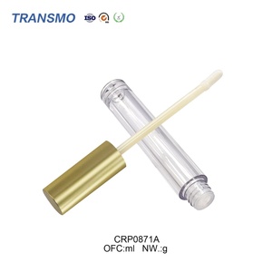 Tubes de brillant à lèvres en gros 5ml, tubes ronds personnalisables avec logo, flacons souples dorés pour rouge à lèvres, tubes transparents pour brillant à lèvres - Product Image 3