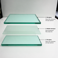 Verre feuilleté trempé transparent de haute qualité de 10,76 mm pour balustrade