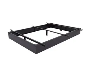 Customized metal bedframe knock down adjustable Bed easy assembling metal bed base