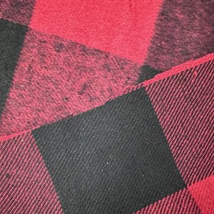 EN STOCK 100%T <span class=keywords><strong>Tissu</strong></span> en laine à carreaux noir et <span class=keywords><strong>rouge</strong></span> Automne et hiver Style britannique Imitation laine Gingham <span class=keywords><strong>Tissu</strong></span> de vêtement de mode - Product Image 4
