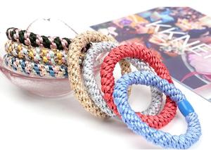 Lazos elásticos coreanos de goma de colores para el cabello, banda elástica para el cabello, accesorios para el cabello para niña de buena calidad, venta al por mayor - Product Image 3