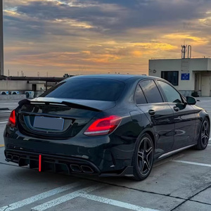 Diffusore Posteriore VTEN Style in PP, Splitter Posteriori in ABS per Mercedes-Benz Classe <span class=keywords><strong>C</strong></span> <span class=keywords><strong>W205</strong></span> C43 C63 <span class=keywords><strong>AMG</strong></span> Berlina 4 Porte 2015-2021 - Product Image 6