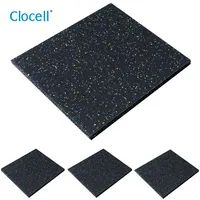 Gym Mats Gym Heavy Duty Interlocking Rubber Gym Tiles Super Durable Laminated Protective Exercise Home Gym Flooring Mats 15mm