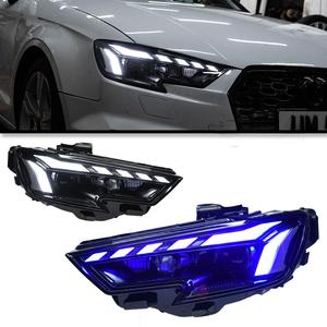 Faros Delanteros <span class=keywords><strong>LED</strong></span> de Alta Calidad para Audi A3 2013-2020 RS3 RS5, Actualización de Proyectores, Lámpara Delantera de 6000k, Accesorios Automotrices - Product Image 1