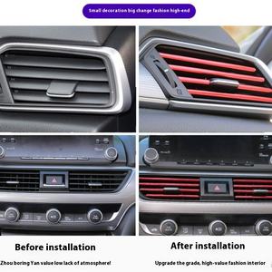 Bande de clips en PVC créative en forme de U aux couleurs vives, accessoires universels de sortie de climatisation de voiture intérieure, fournitures modifiées - Product Image 5