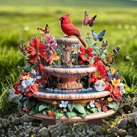 Décoration de jardin 2D en acrylique en forme de papillon, sculptures, ornements, accessoires de jardin pour l'extérieur, l'intérieur, la cour, la pelouse, les plantes en pot (Style A)