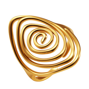 Nischen-Spiralringe für Damen und Herren, Verstellbar, Edelstahl, Minimalistisch, Geometrisch, Vintage-Stil Accessoires ALN2601001829 - Product Image 6