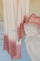 2025 nouvelle haute qualité femmes longue rayonne Modal Art soie châle Logo personnalisé aquarelle dégradé broderie Style ethnique numérique