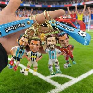 Llavero con el Emblema del <span class=keywords><strong>Barcelona</strong></span> 2026, Figura de Mascota, Juguete Colgante de Fútbol, Material PVA, Producto Chino - Product Image 6