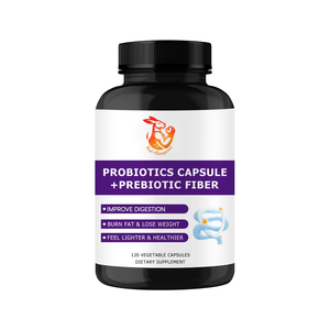 Cápsulas de Probióticos Más Vendidas, Fibra Prebiótica con 100 Mil Millones de UFC, Complejo Probiótico + Complejo Prebiótico, Quema Grasa - Product Image 1