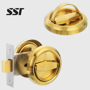 Manija de Puerta Empotrada Invisible de Acero Inoxidable 304 Moderna, Cerradura de Puerta Corredera con Control Táctil Ambidiestro - Product Image 1