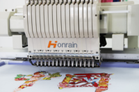 Nouvelle machine à broder automatique à 12/15 aiguilles - Solution efficace pour la conception de chapeaux et de tissus par HONRAIN