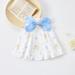 Combinaison d'été en coton <span class=keywords><strong>crochet</strong></span>é pour filles de style coréen Angou, barboteuse mignonne, veste élégante pour bébé, barboteuses - Product Image 2