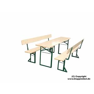 Set Standard con Schienale vernice naturale. Anni '50, struttura verde - Product Image 1