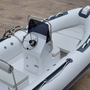 Zhenbo, Bote Semirrígido RIB <span class=keywords><strong>con</strong></span> Casco en V Profunda de Fibra de Vidrio de 4.8m, Certificado CE, <span class=keywords><strong>con</strong></span> Tubos de Hypalon, <span class=keywords><strong>Motor</strong></span> Fuera de Borda, Control Remoto, RIB480 - Product Image 4