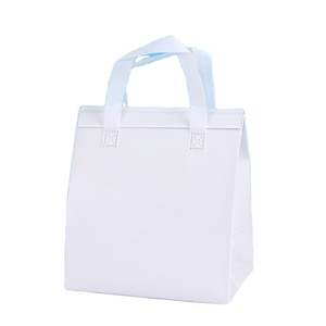 Sac isotherme biodégradable en non-tissé avec feuille d'aluminium pour pique-nique extérieur, glacière pour boissons et aliments, sac thermique pour lait - Product Image 1
