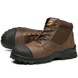 DF1208 Custom Men's Leather Safety <b>Boots</b> with <b>Waterproof</b> <b>Steel</b> <b>Toe</b> Professional Factory's Design for Summer and Autumn Season - Product Image 5