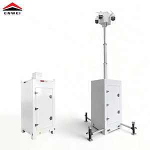 Tour de surveillance vidéo mobile couleur optionnelle pour la surveillance temporaire des sites extérieurs - Product Image 4