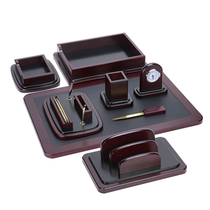 Trong Kho Đa Chức Năng Văn Phòng Tốt Nhất Bằng Gỗ Điều Hành Quà Tặng 8Pcs Nâu Bàn Máy Tính Để Bàn Toàn Bộ - Product Image 2