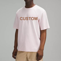 Impression personnalisée surdimensionné 100% coton col rond t-shirt hommes Boxy Fit blanc t-shirts solide motif fil teint 220 grammes tissu
