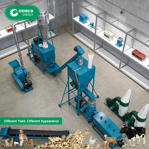 Commercial Small Scale Automatic Poultry Chicken Cattle Pig Rabbit Sheep Fish Farming Equipment Processing Machine Feed Line New
