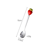 Ensemble de fourchettes et cuillères en acier inoxydable avec manche en céramique, petit ensemble de couverts pour fruits, desserts, café, thé, apéritifs, vaisselle de cuisine