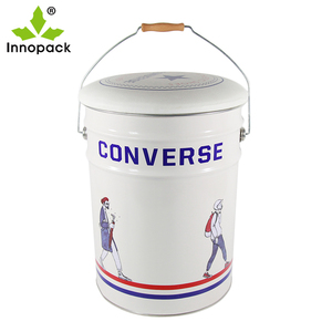 1 L 2 L 3 L 4 L Bidon de peinture en métal imprimé en couleur de 1 gallon - Product Image 4