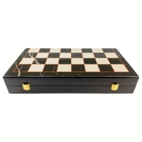 Jeu d'échecs en marbre de haute qualité pour enfants Nouveau design Pièces lestées de luxe pour jeux de société