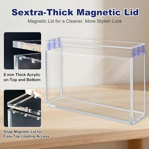 UV Resistant Clear Protector Box Acrylic <b>Display</b> <b>Case</b> with Magnetic Lid - Product Image 3